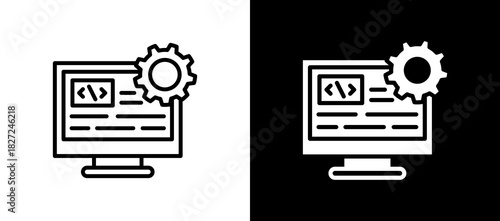 Software Developer blackwhite icon