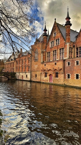 Canal in Bruges, Belgium