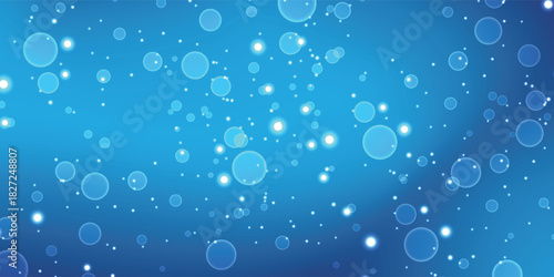 creative rainbow soap bubbles in blue summer sky. Childhood fun activity. Children fun activities magic shampoo bubles. creative background eps10