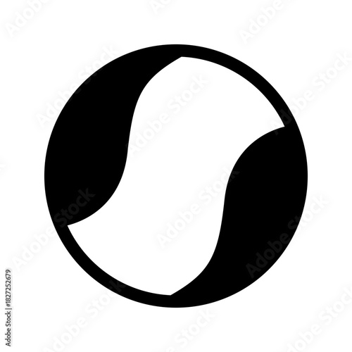 Tennis Ball Icon Vector Symbol Design Illustration