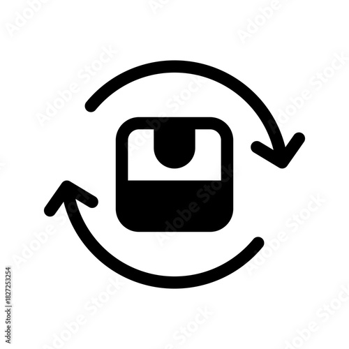 Return Icon Vector Symbol Design Illustration