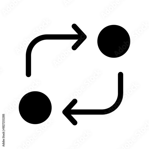 Exchange Icon Vector Symbol Design Illustration