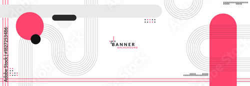 Modern Abstract Clean Geometric Memphis Background