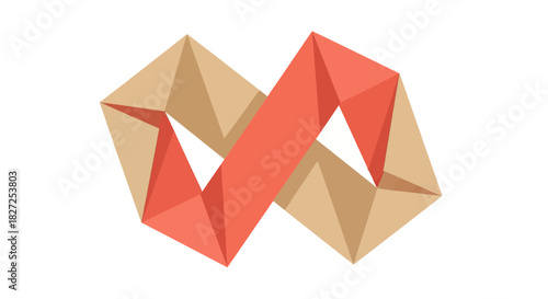 Geometric Infinity Symbol Abstract Design.