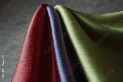close up of silky fabric