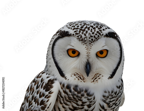 snowy owl portraited