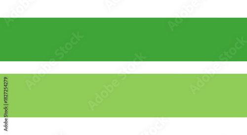 Two shades of green horizontal stripes on a white background.