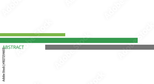 Abstract Green and Grey Lines on White Background.