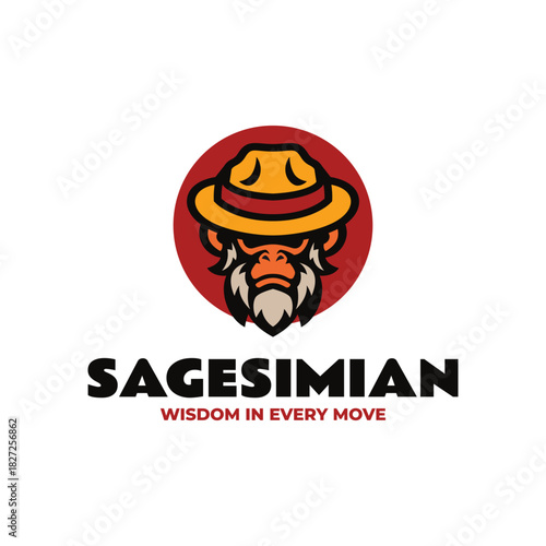 Mascot Monkey Character Logo Design