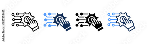 Digital Transformation multiple icon