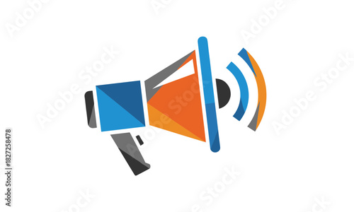 Amplify your message with this modern megaphone design, perfect for marketing, announcements, or social media campaigns. Grab attention and stand out now!