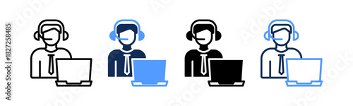Call Center multiple icon