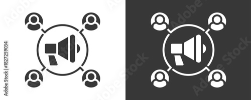 Segmentation Icon Set Vector Collection Isolated In Black And White