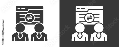 Visitors Icon Set Vector Collection Isolated In Black And White