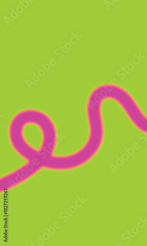 imagen en color verde con linea de color rosa 