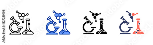 Labs icon set multiple style collection