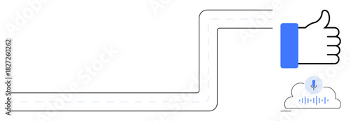 Cloud technology concept. Cloud technology supports modern digital interactions and audio sharing. Cloud technology ensures smooth communication for apps, data storage, and collaboration tools