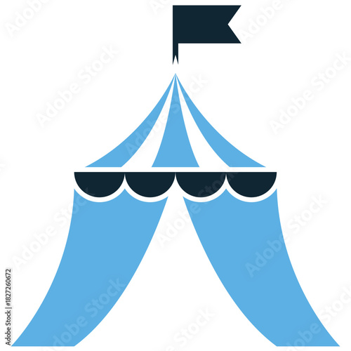 Circus Icon Vector Ideal for entertainment, carnival, show, and fun-themed event graphics. Symbolizes spectacle, performance, childhood joy, and excitement.