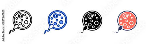 Cell icon set multiple style collection