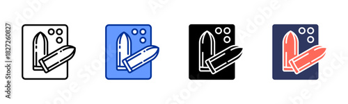 Suppositories icon set multiple style collection