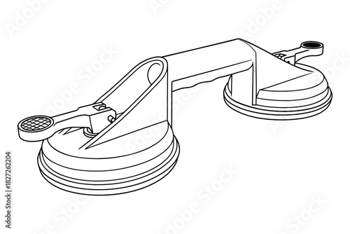 Dual Suction Cup Heavy Duty Lifter - Grip for Glass, Tile, Granite Lifting