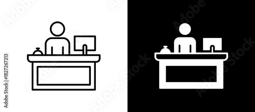 Reception blackwhite icon