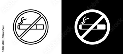 No Smoking blackwhite icon
