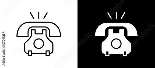 Phone blackwhite icon