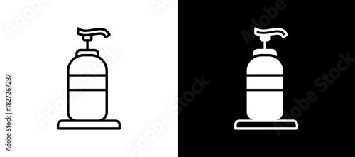 Soap Bottle blackwhite icon