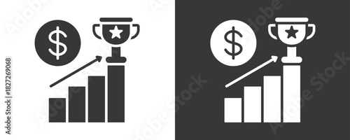 Achievement Icon Set Vector Collection Isolated In Black And White