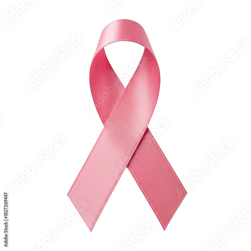Show your support with this pink ribbon, a symbol of hope and awareness for breast cancer, perfect for campaigns, websites, and educational materials