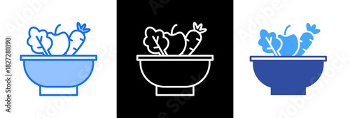 Vegetarian triplestyle icon