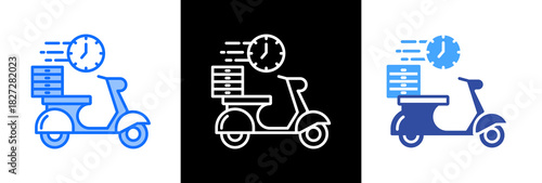 Food Delivery triplestyle icon