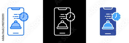 Food Delivery triplestyle icon