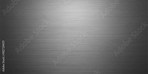 Brushed metallic texture with a silver aluminum industrial pattern on a stainless steel surface