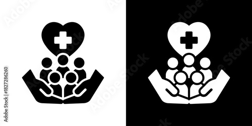Public Health Icon Vector Illustration. Flat Style Design Created For Creative Flexibility In Light And Dark Versions. 