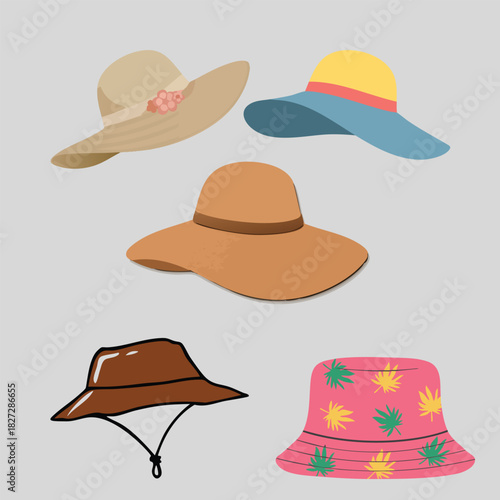 summer hat icon 