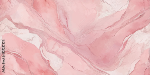 Abstract pink background with a crumpled paper texture and a rose-colored water pattern