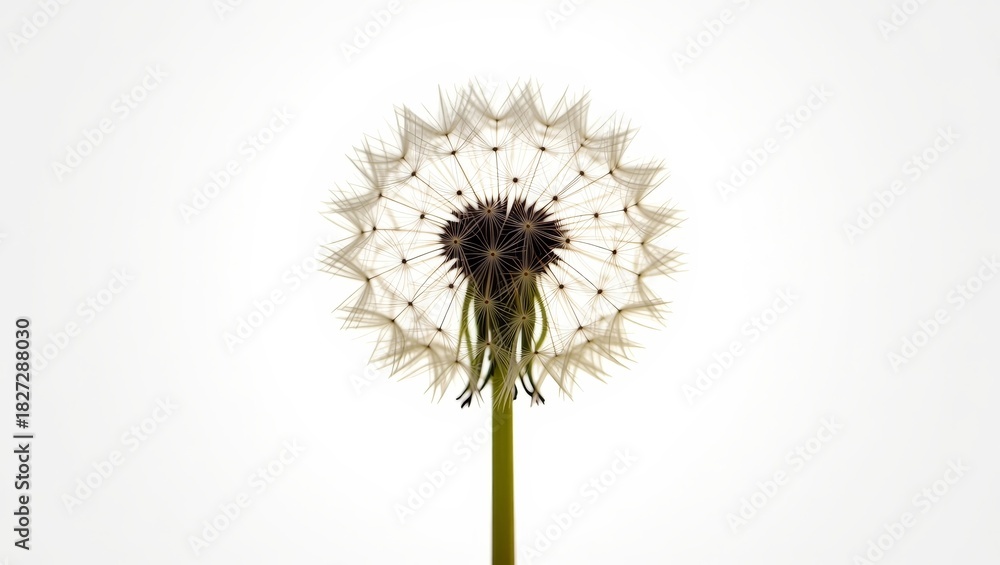 custom made wallpaper toronto digitalDandelion seed head on white background