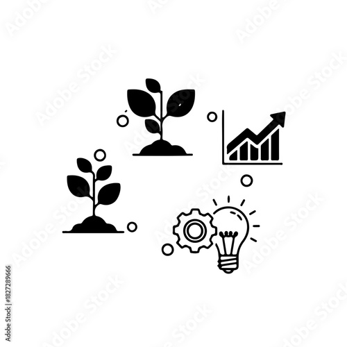 Growth and Innovation A Symbolic Representation of Business Expansion and Development with Diverse Concepts
