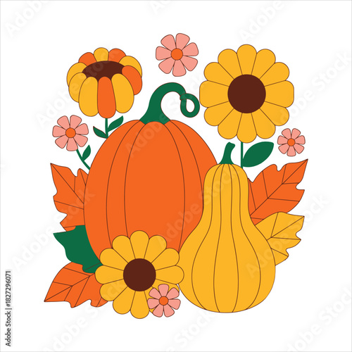 Printable Boho Autumn Fall Floral 