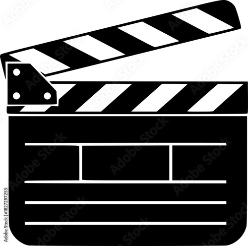 movie clapper board icon
