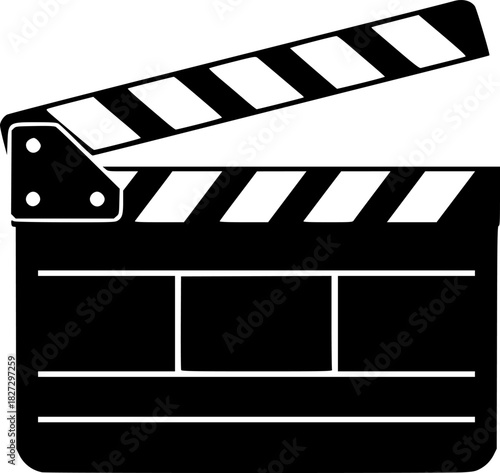 movie clapper board icon
