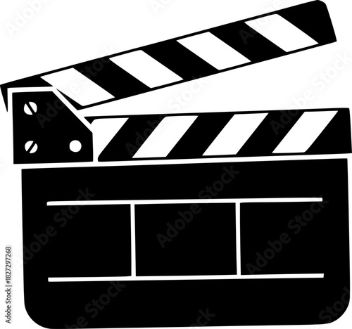 movie clapper board icon
