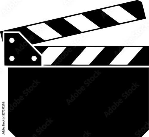 movie clapper board icon
