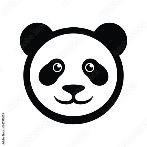 Panda Bear Face Icon - Cute Animal, Wildlife & Conservation Symbol