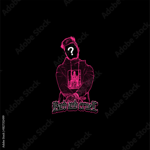 hard and cruel abstract stree...