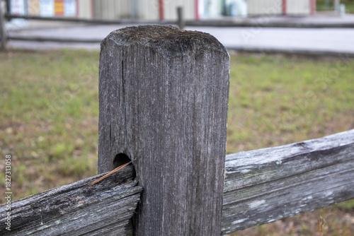 old wooden fence