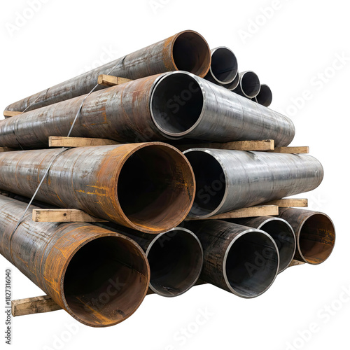 stack of pipes