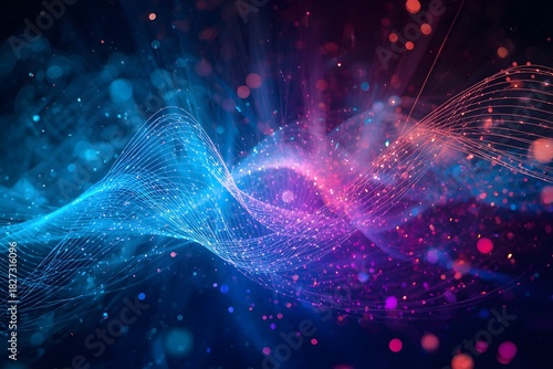 Abstract lights & lines. Abstract lights & line fiber optic